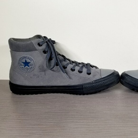 Chuck Taylor All Star High Top, Sharkskin Grey Suede, Mens Size 10 - Picture 6 of 12